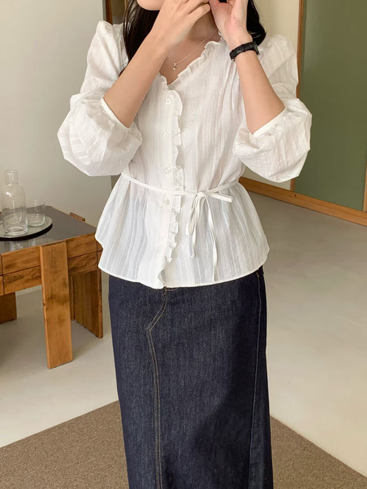 ove prill string blouse-3col