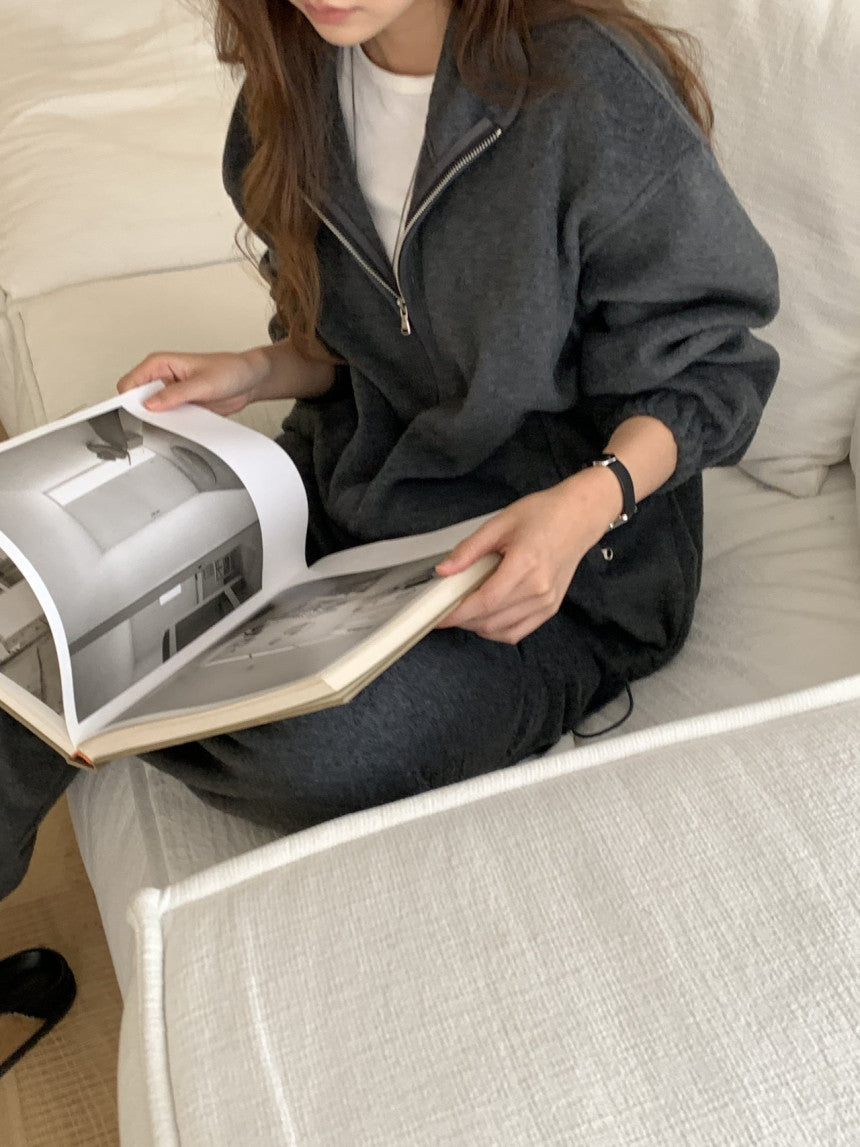 Luzern fleece zip up&pants-3col