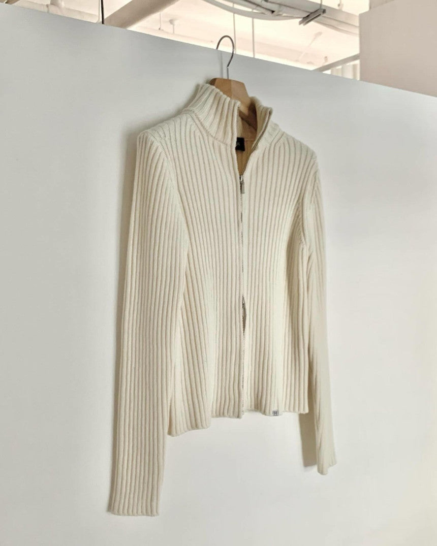 Haus ralph zip up knit cardigan