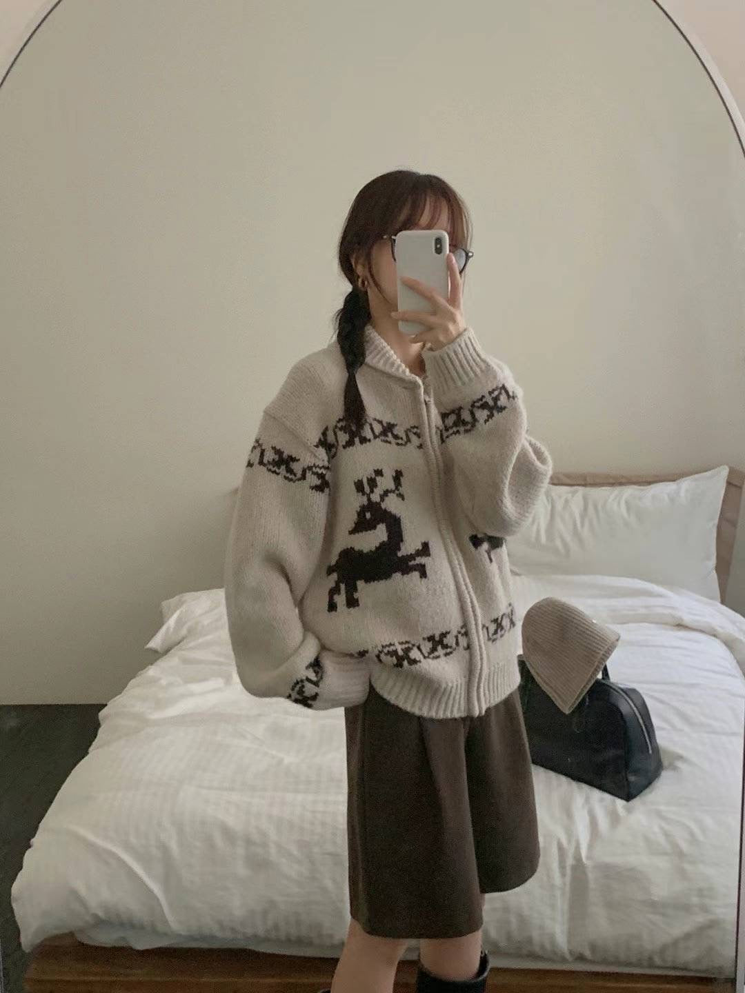 Nordic cardigan-3col