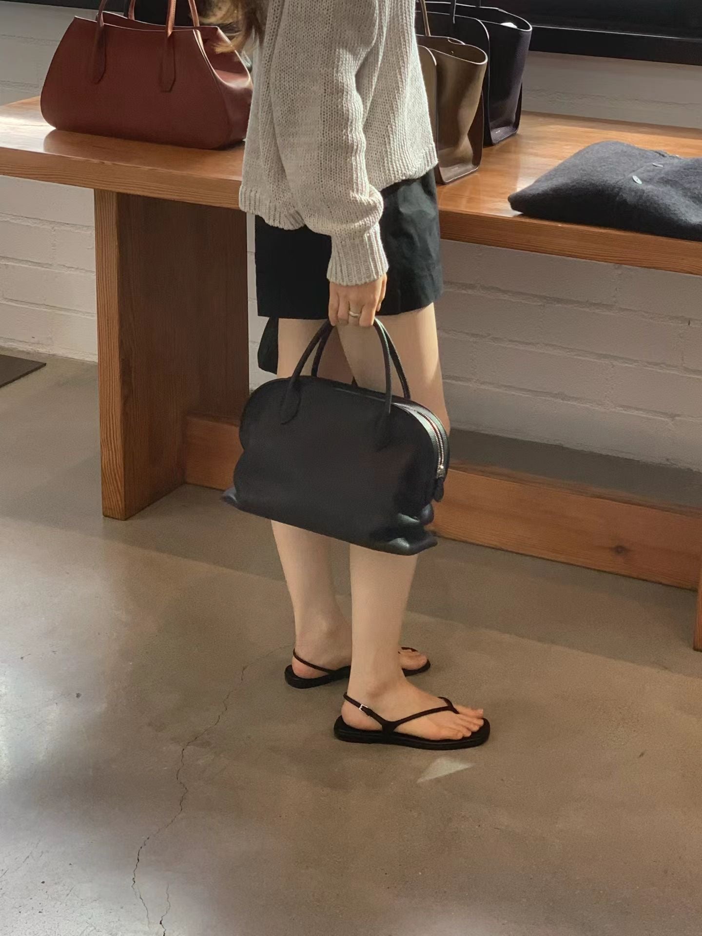 Ounce washing cotton shorts-2col