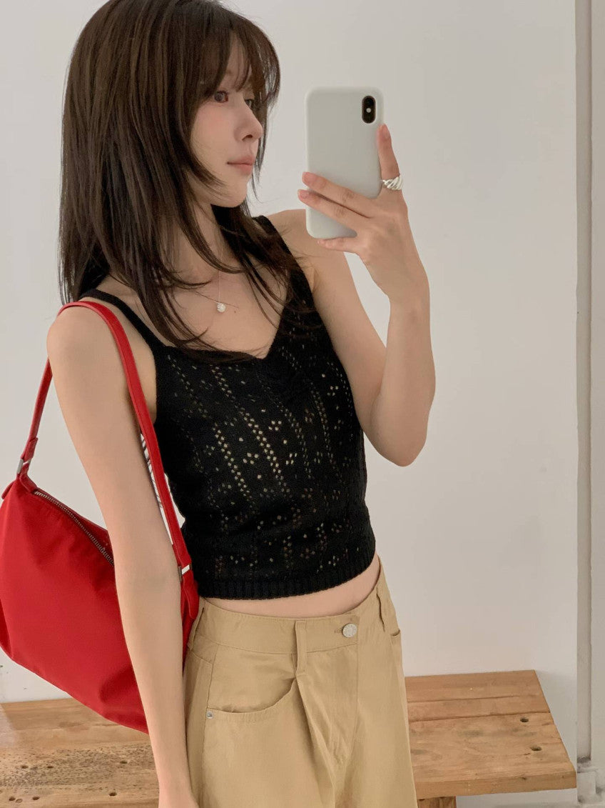 Nud cardigan&sleeveless-4col
