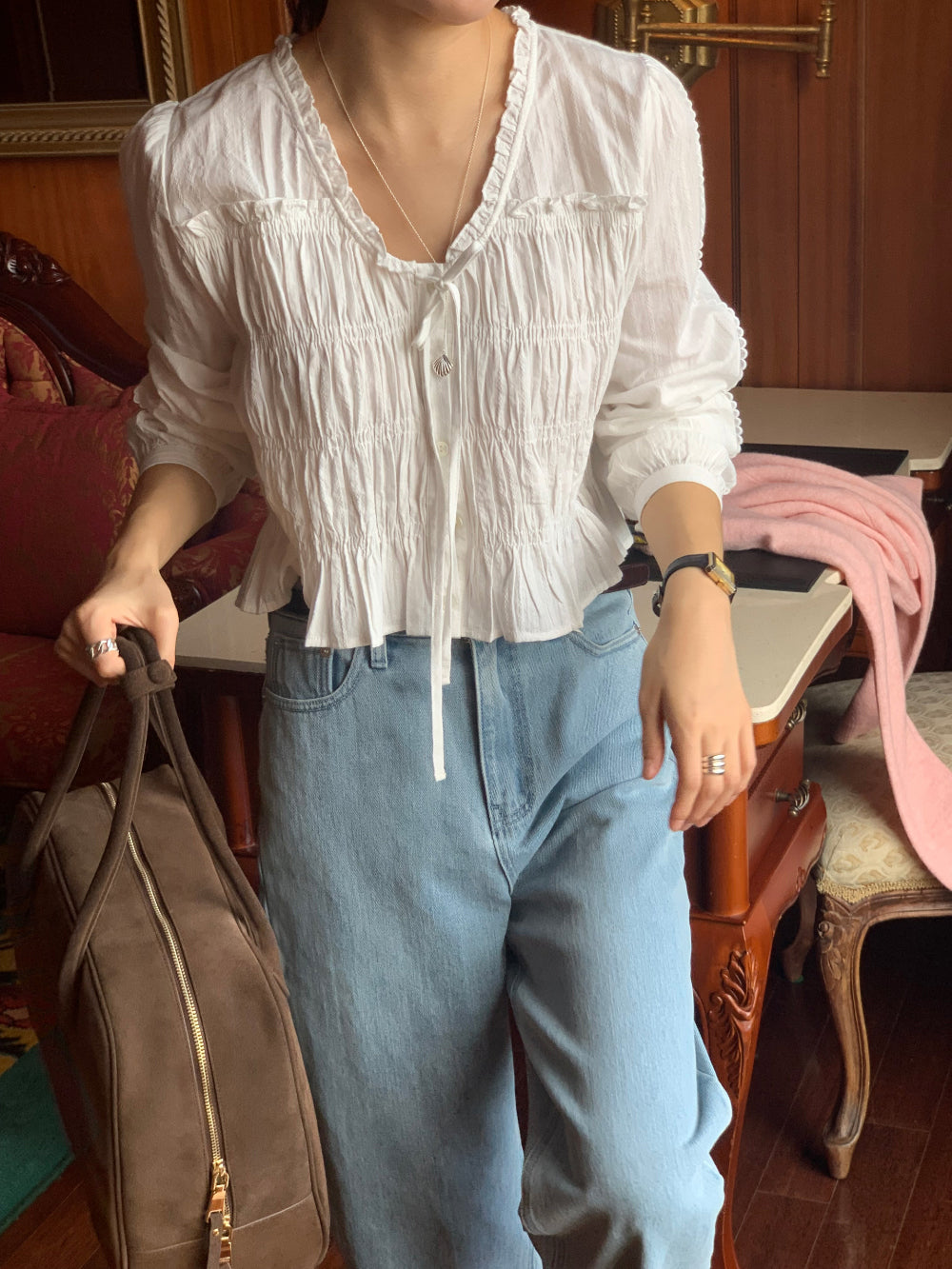 Mogu blouse-2col