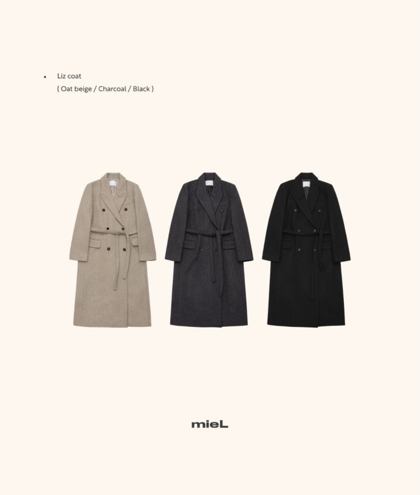 Riz wool double coat-3col