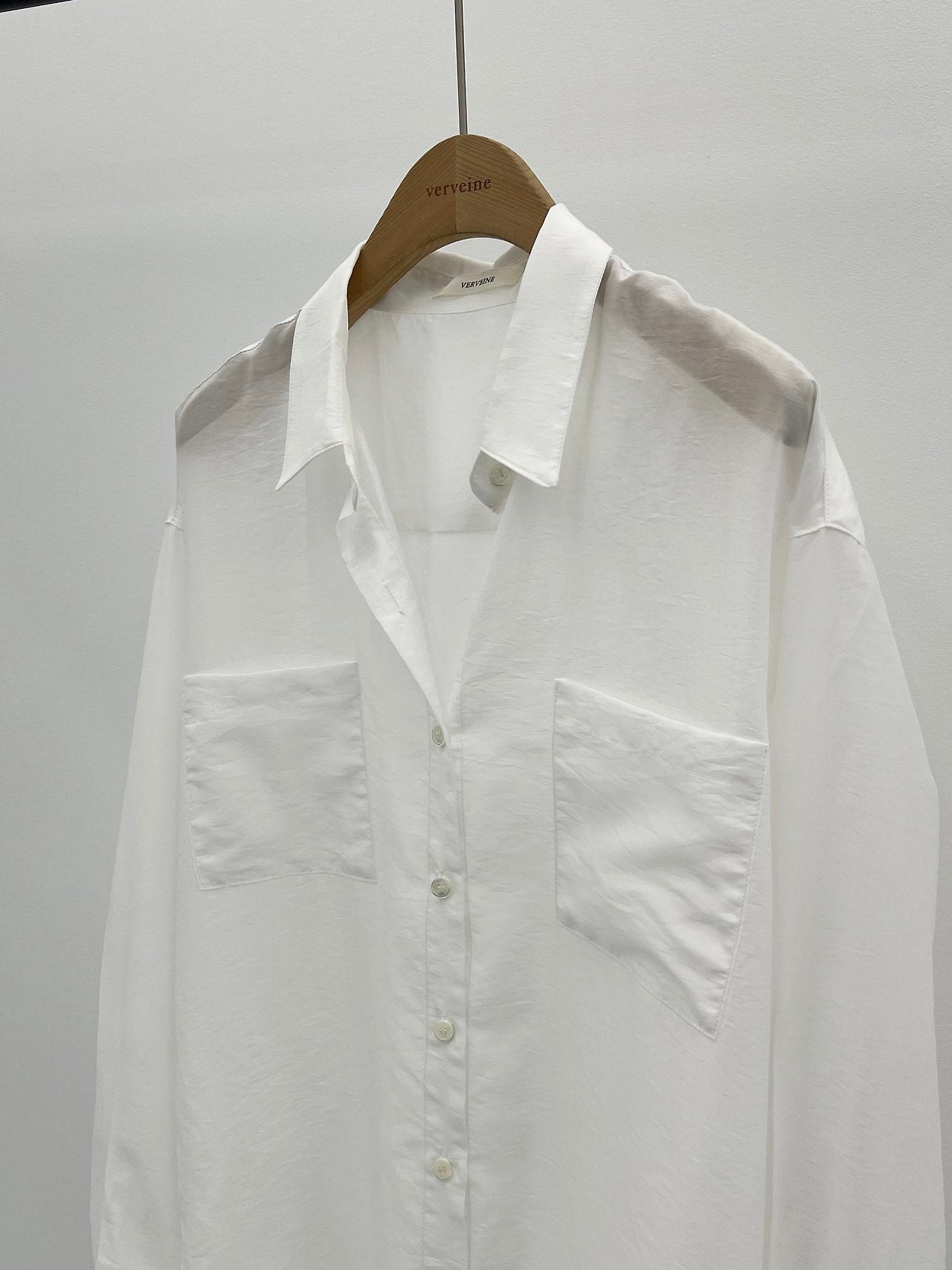Caren lyocell two-pocket shirt-4col