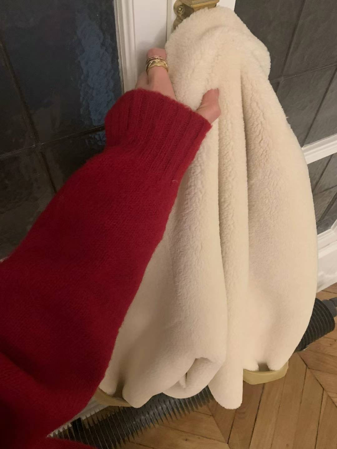 Ounce rosy brush shagidog knit-3col