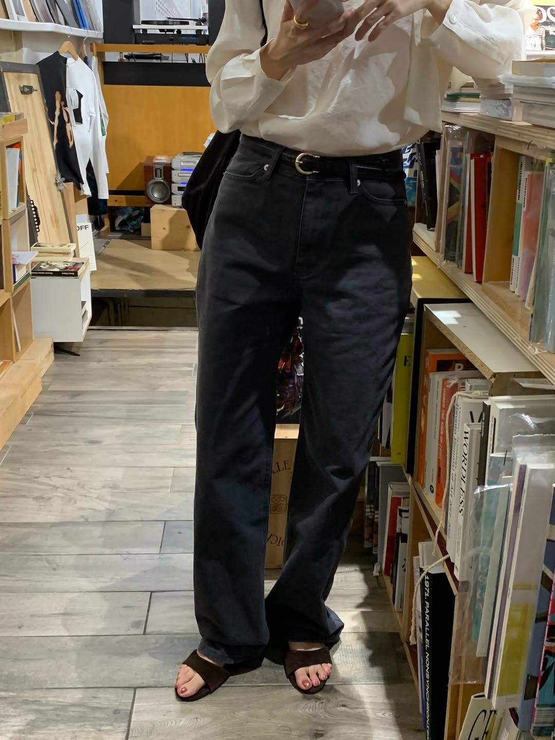 Marais vintage washing cotton pants-3col