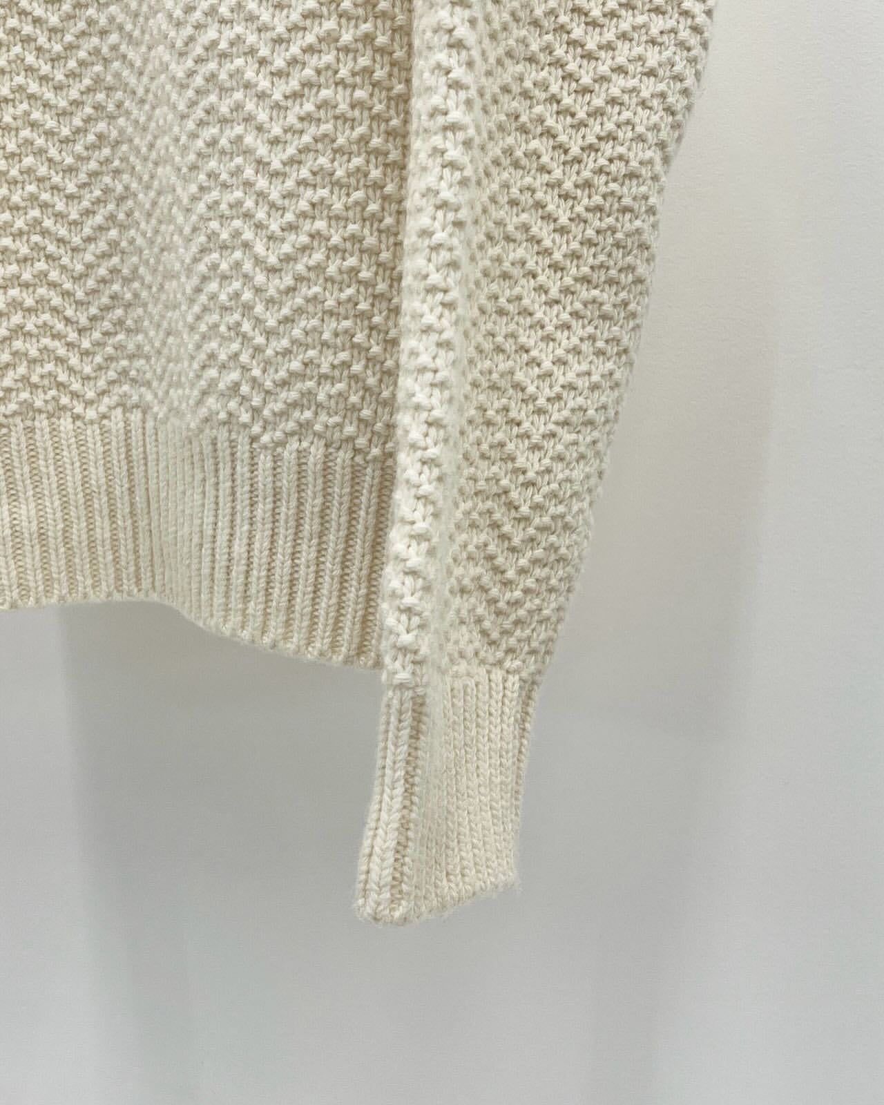 Brick wool cable knit-3col