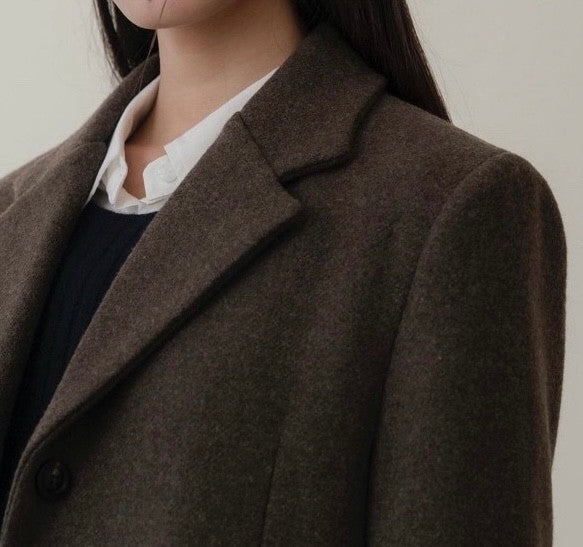 Wool single coat-3col