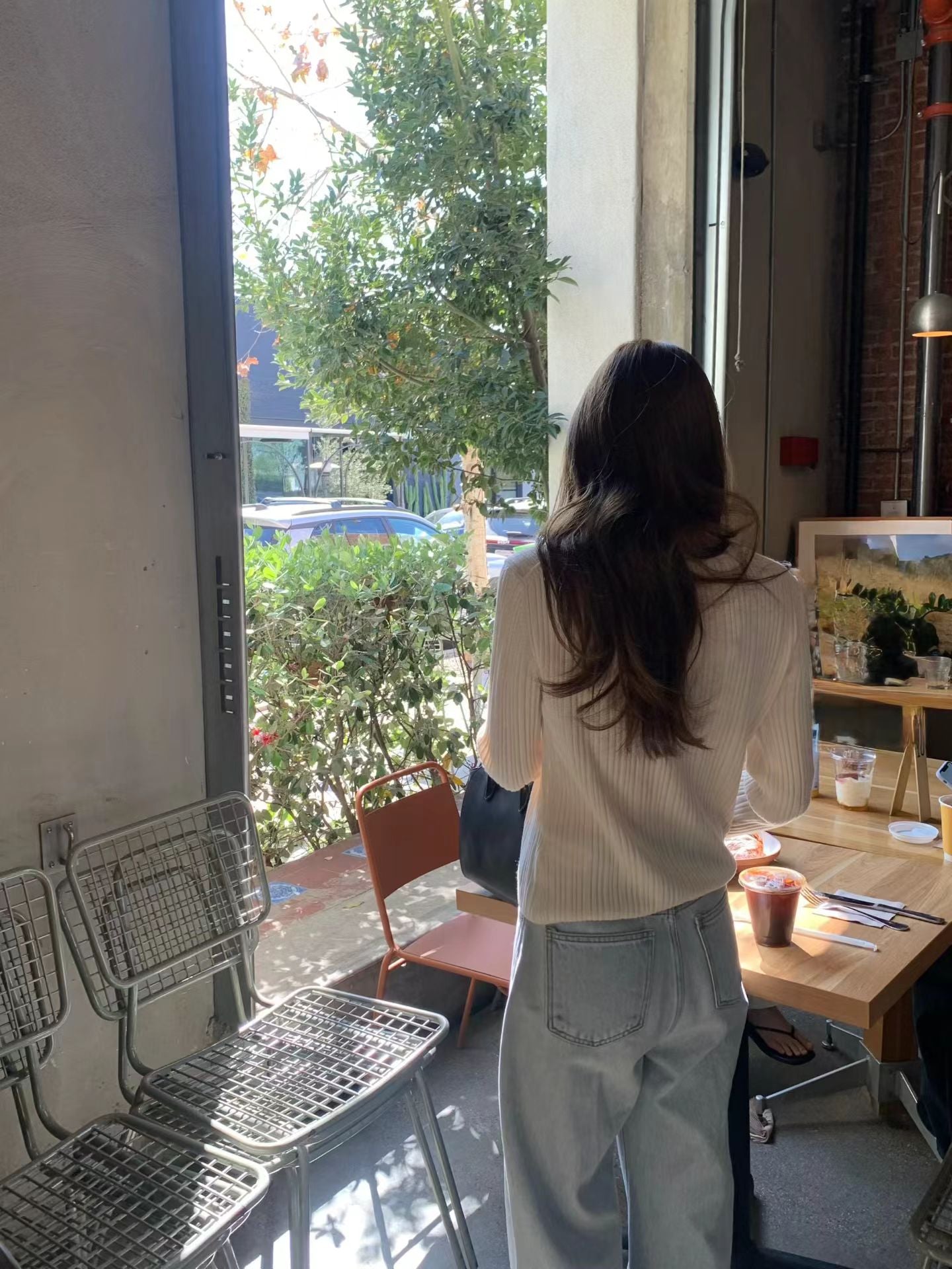 Ounce v neck rib knit-3col