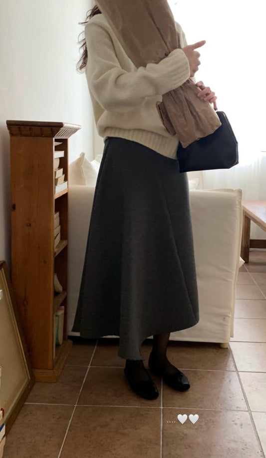 Unbal cut skirt