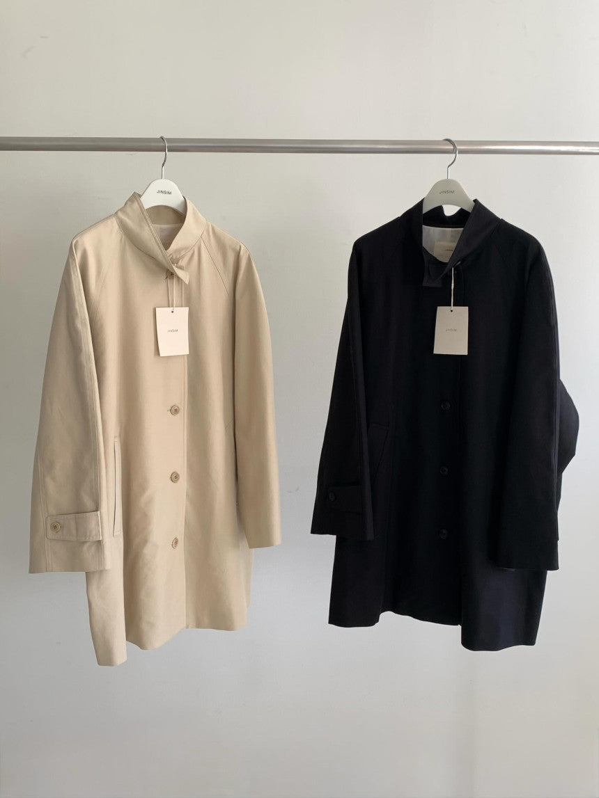 meli high-neck trench-2col