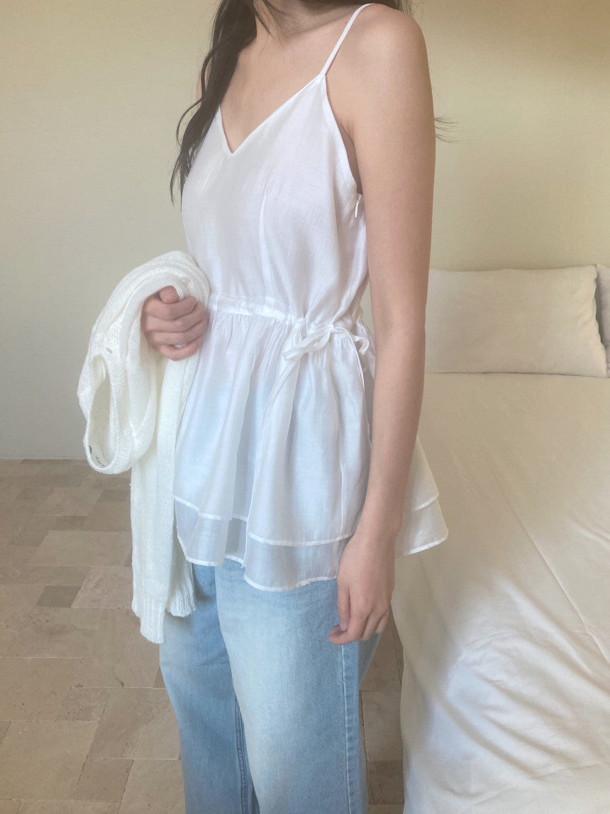 Mov sleeveless blouse