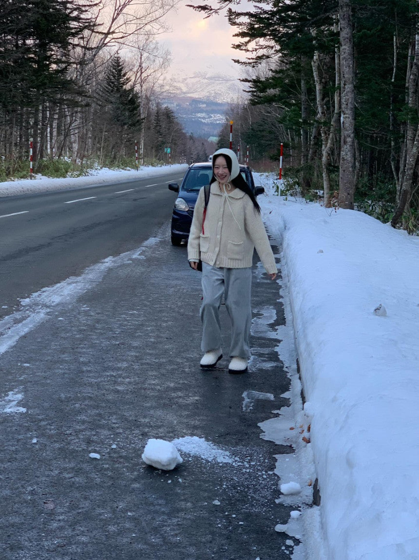 winter rosy cardigan-2col