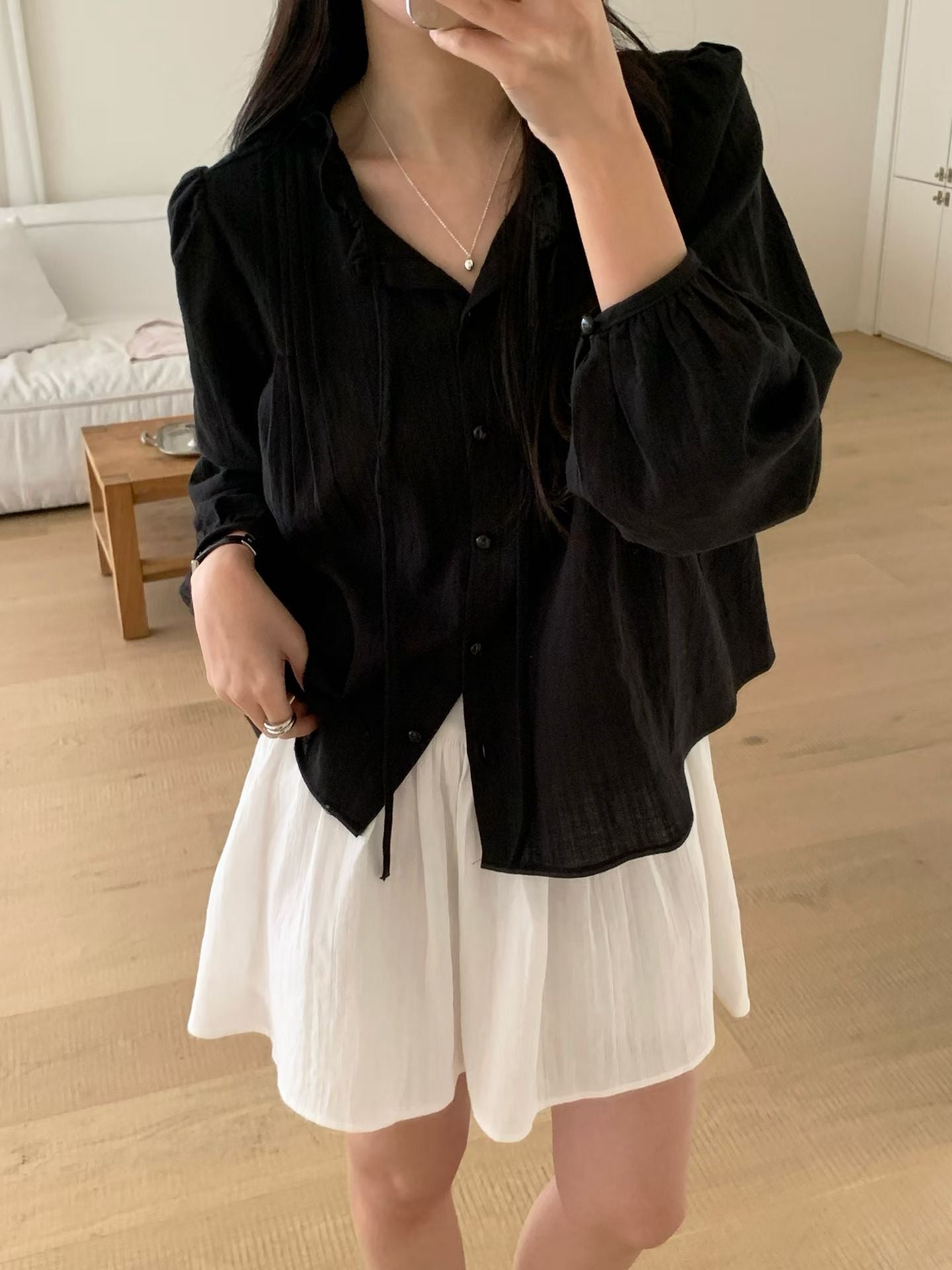 barnet pintuck blouse-3col