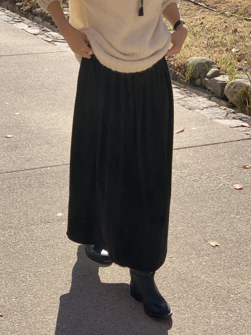 Rue suede flare skirt