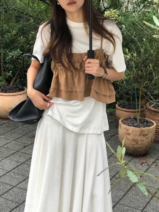 Surry pitch shirring bustier