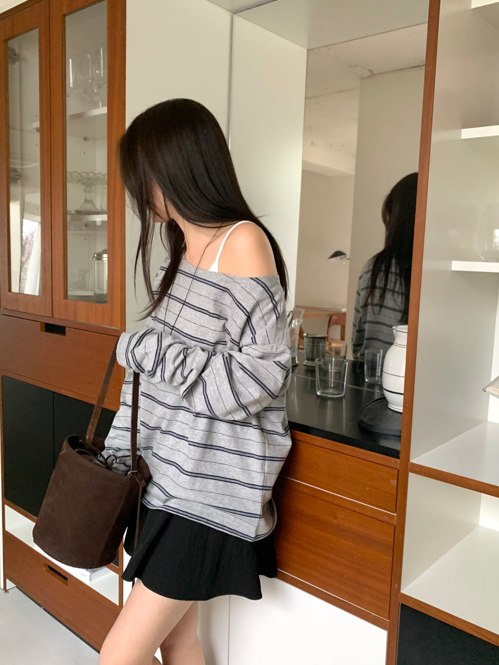 Celine off shoulder T-4col