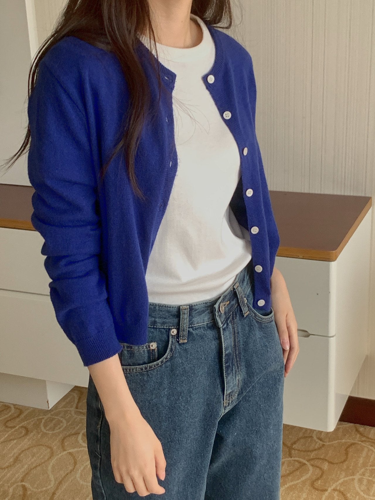 cashmere cardigan-5col