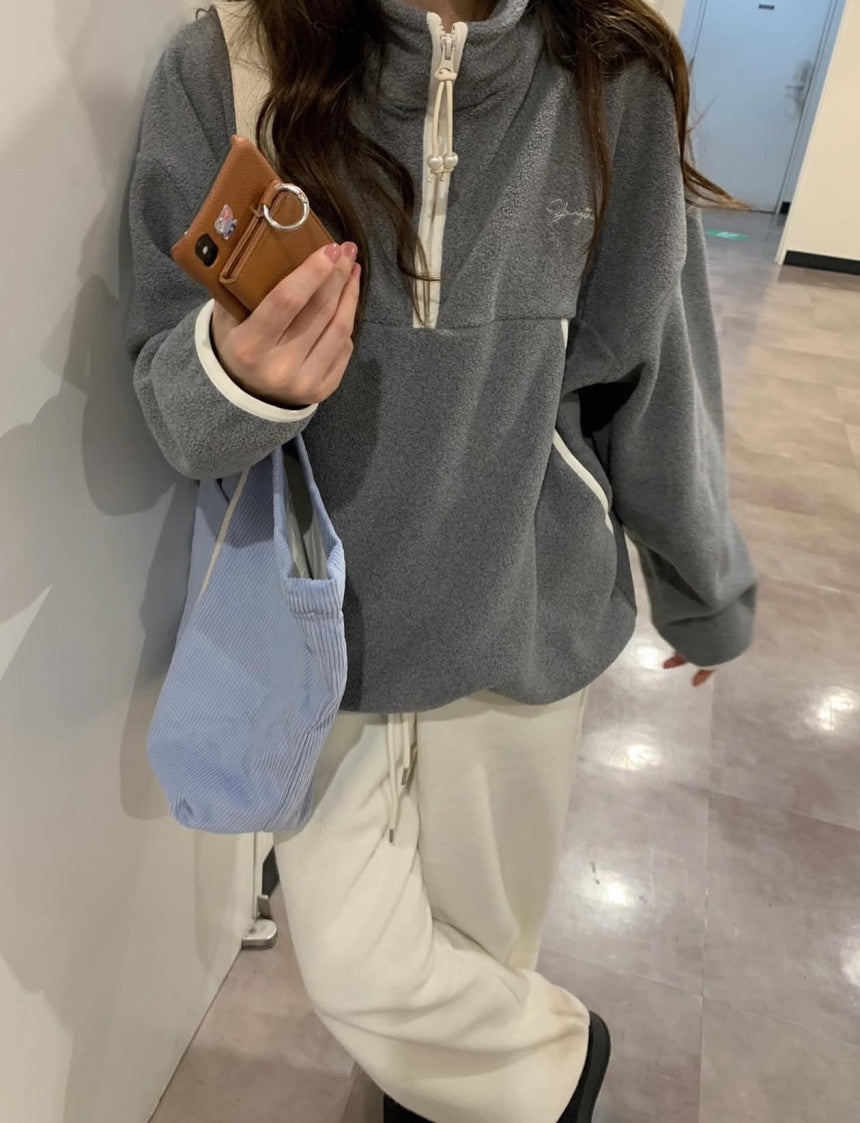 Corduroy big bag-3col