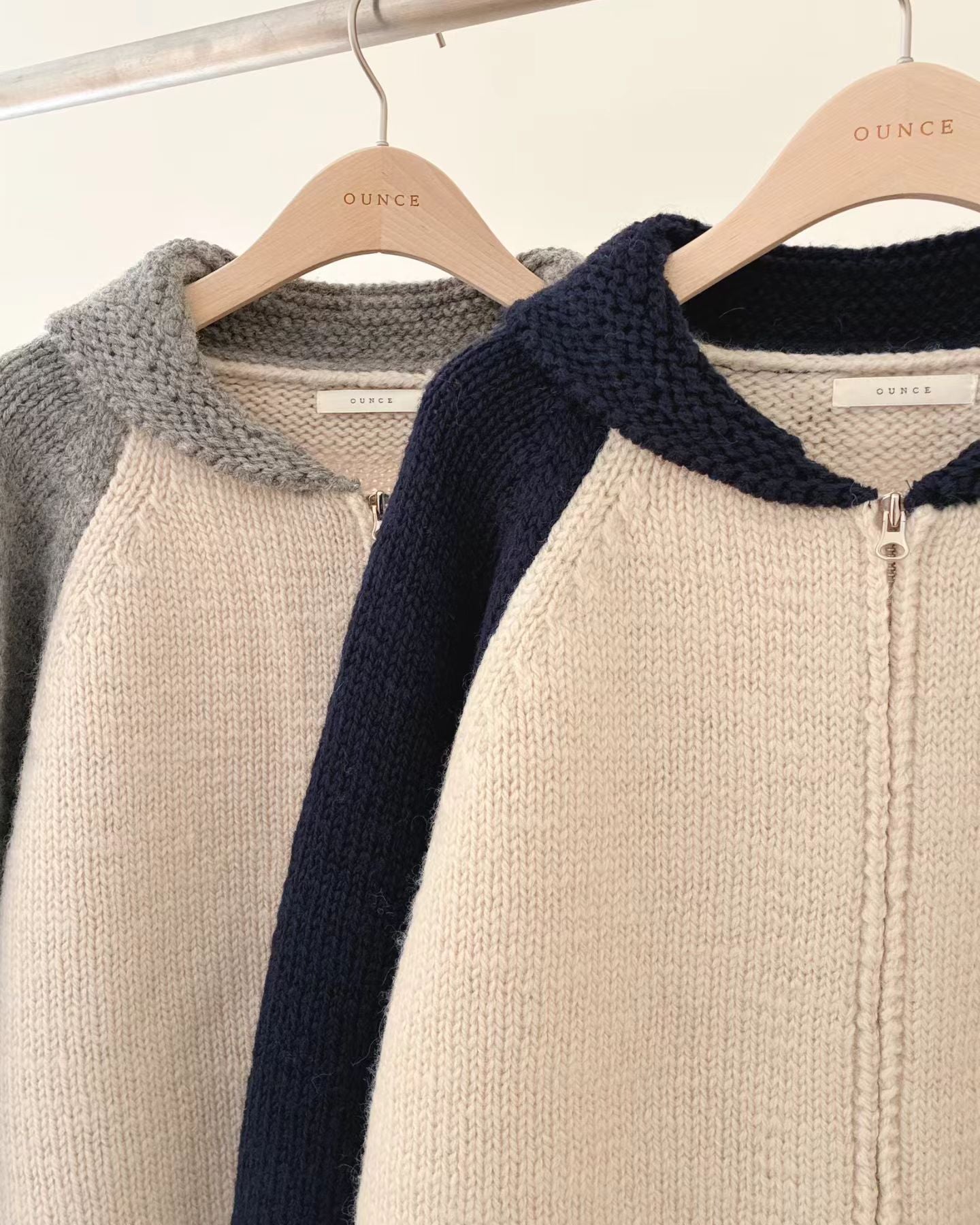 Ounce peanut raglan zip-up-2col