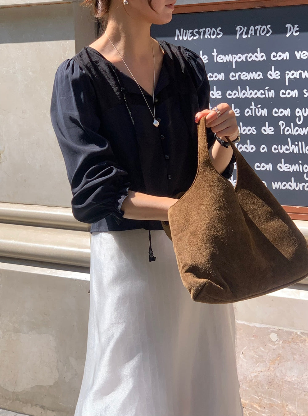 Shining blouse-3col
