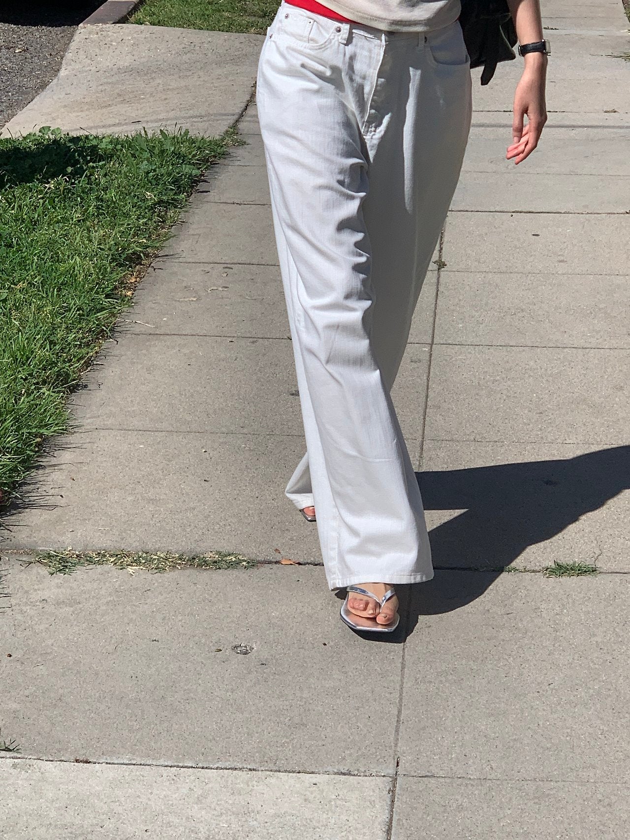 Bern linen long wide denim