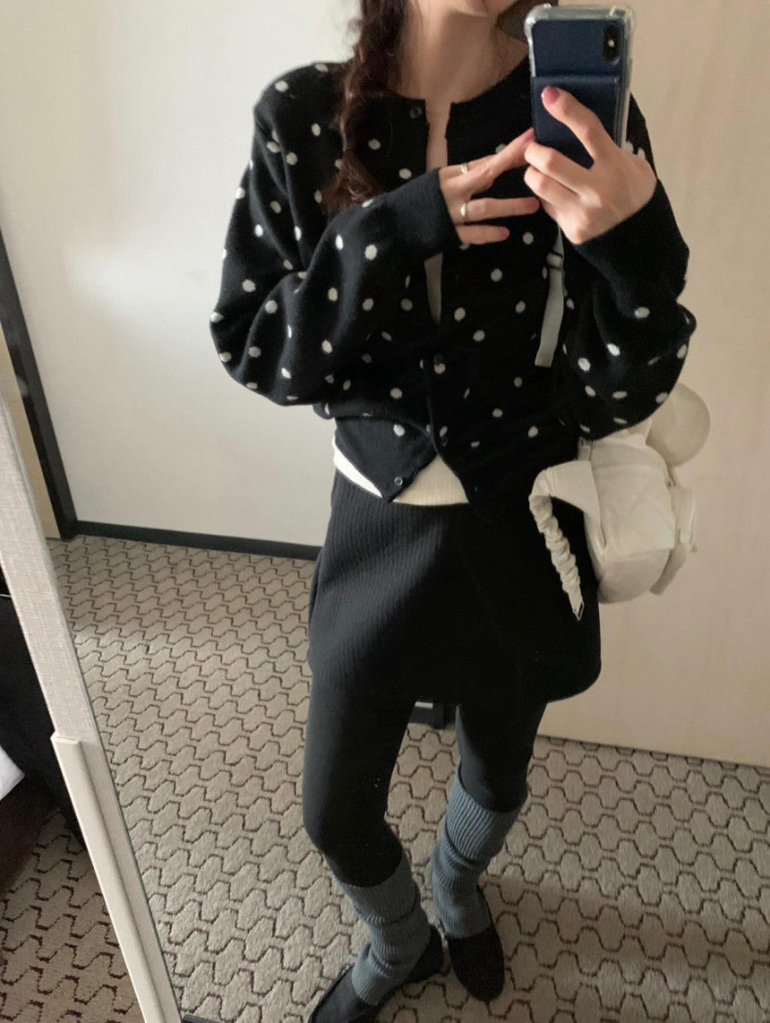 dot cash cardigan-2col