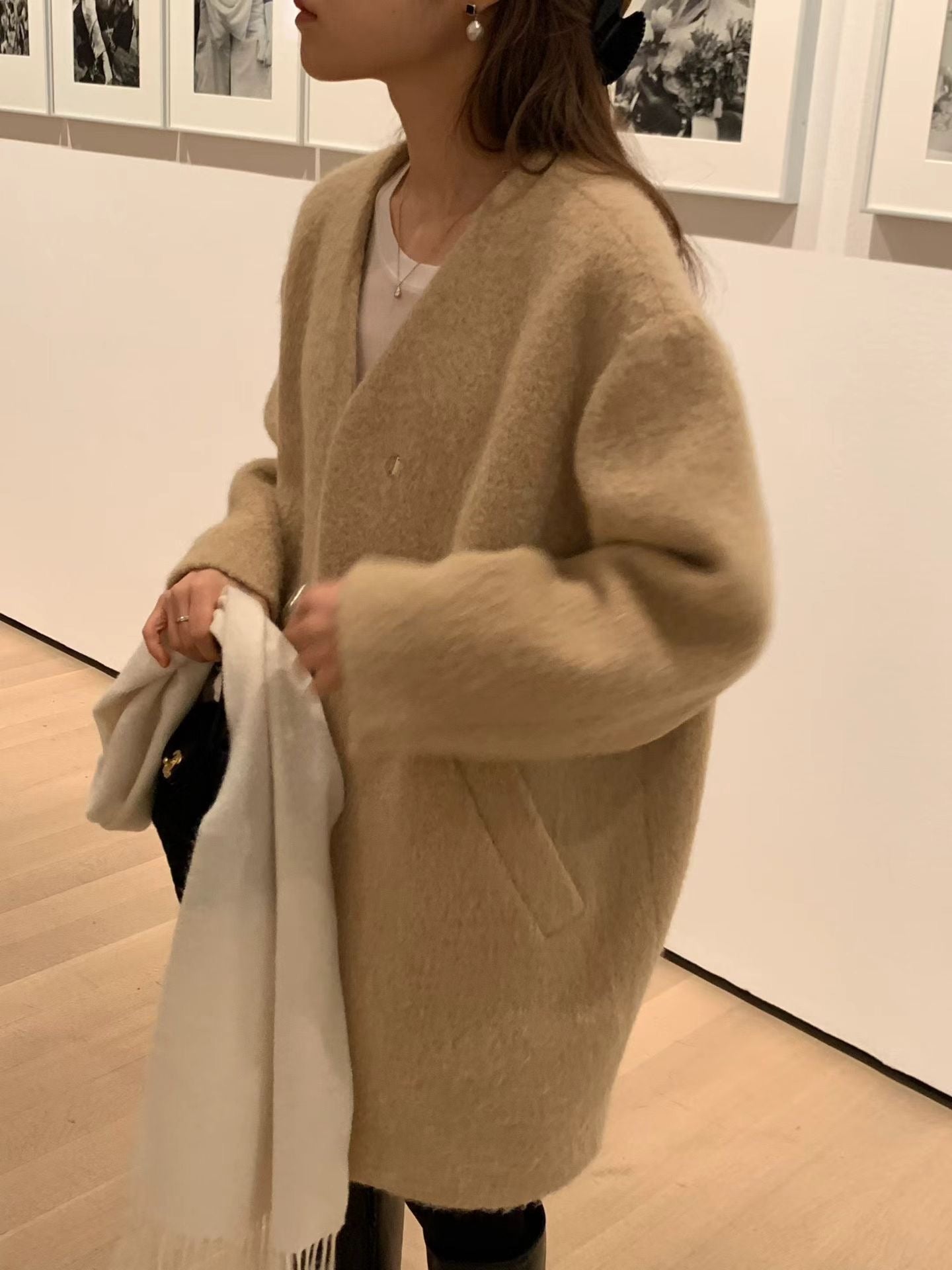 Ounce sander alpaca half coat-2col