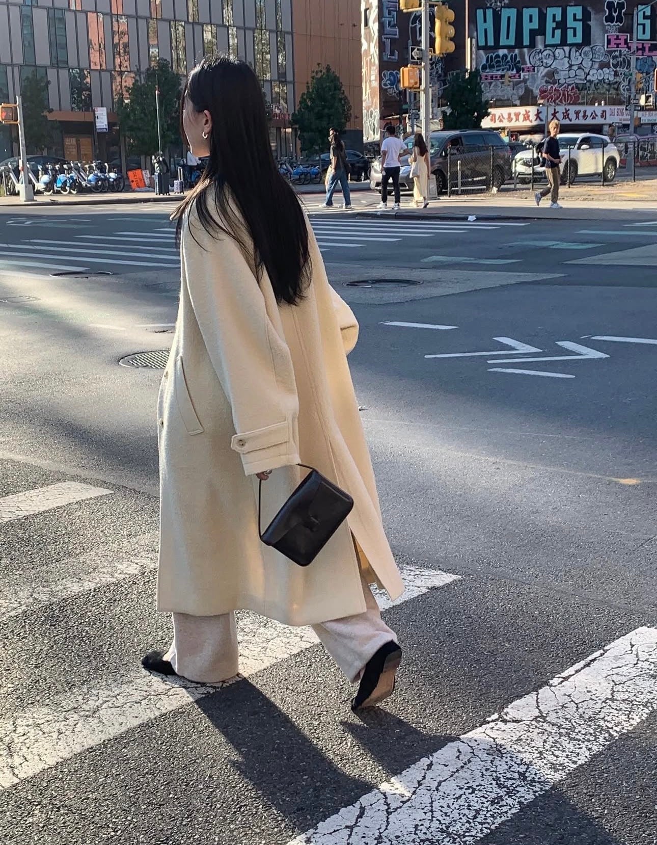 Fushily wool coat-2col