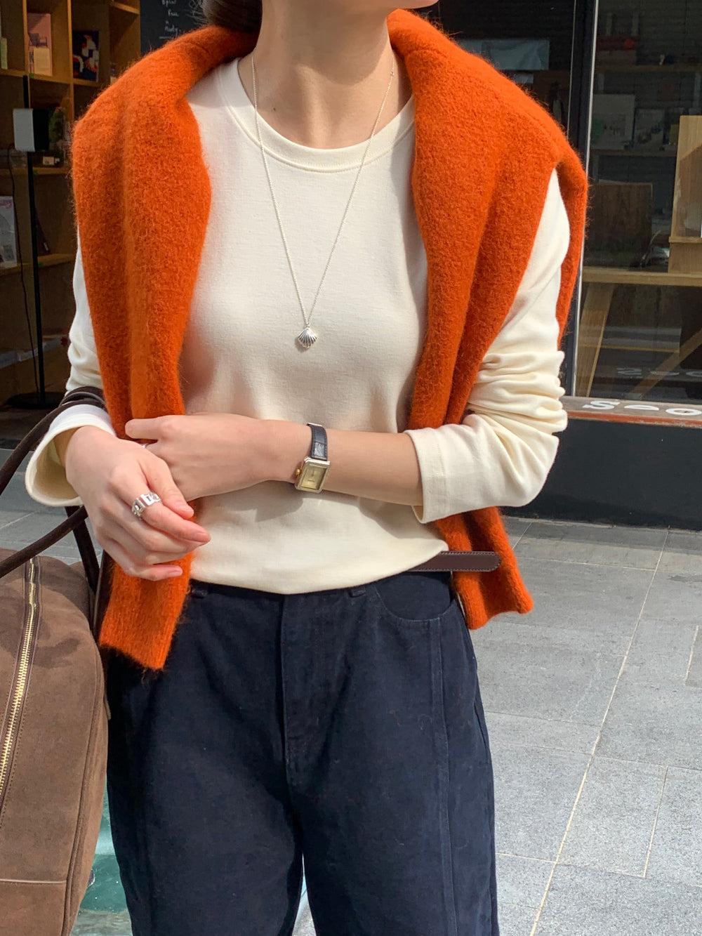 carrot cardigan-4col