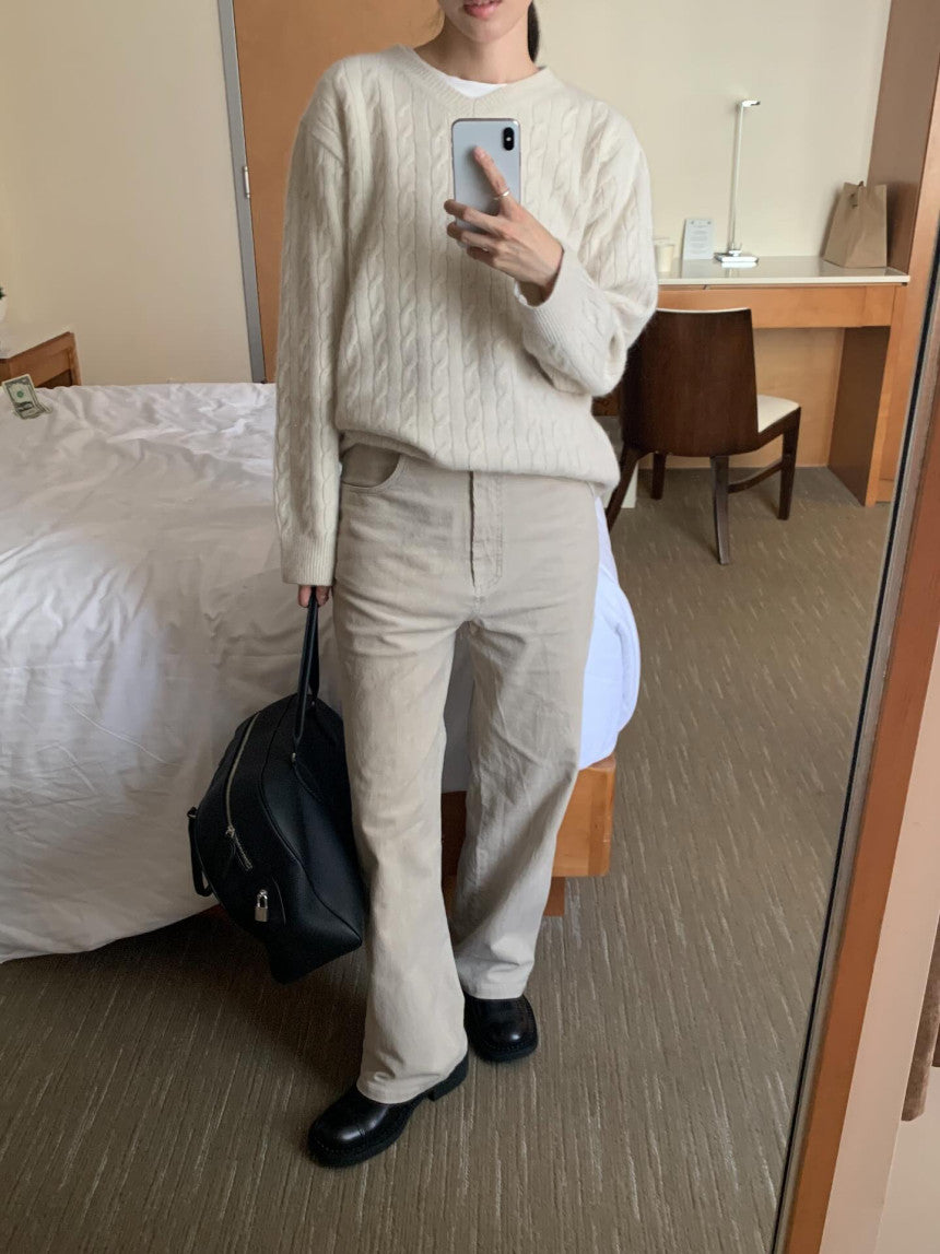 Marong cable knit-4col