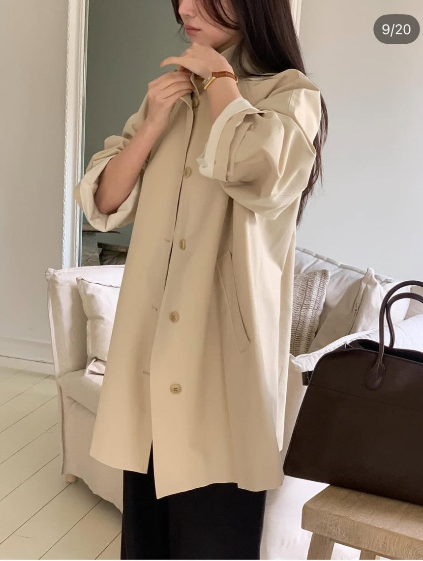 meli high-neck trench-2col