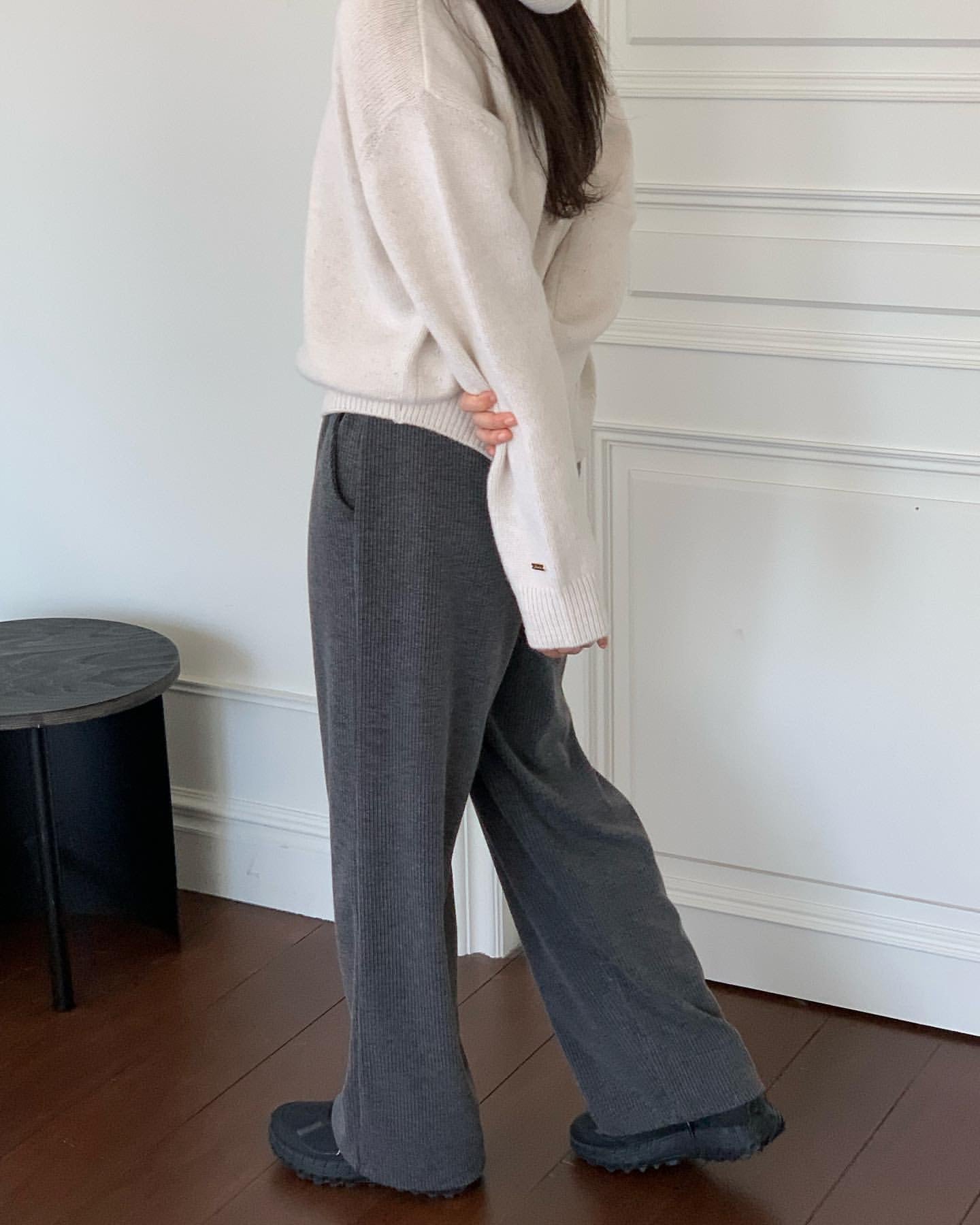 winter gimo Relaxed pants-4col