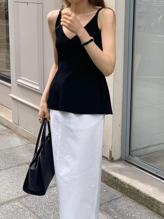 Ounce rib slim knit-2col