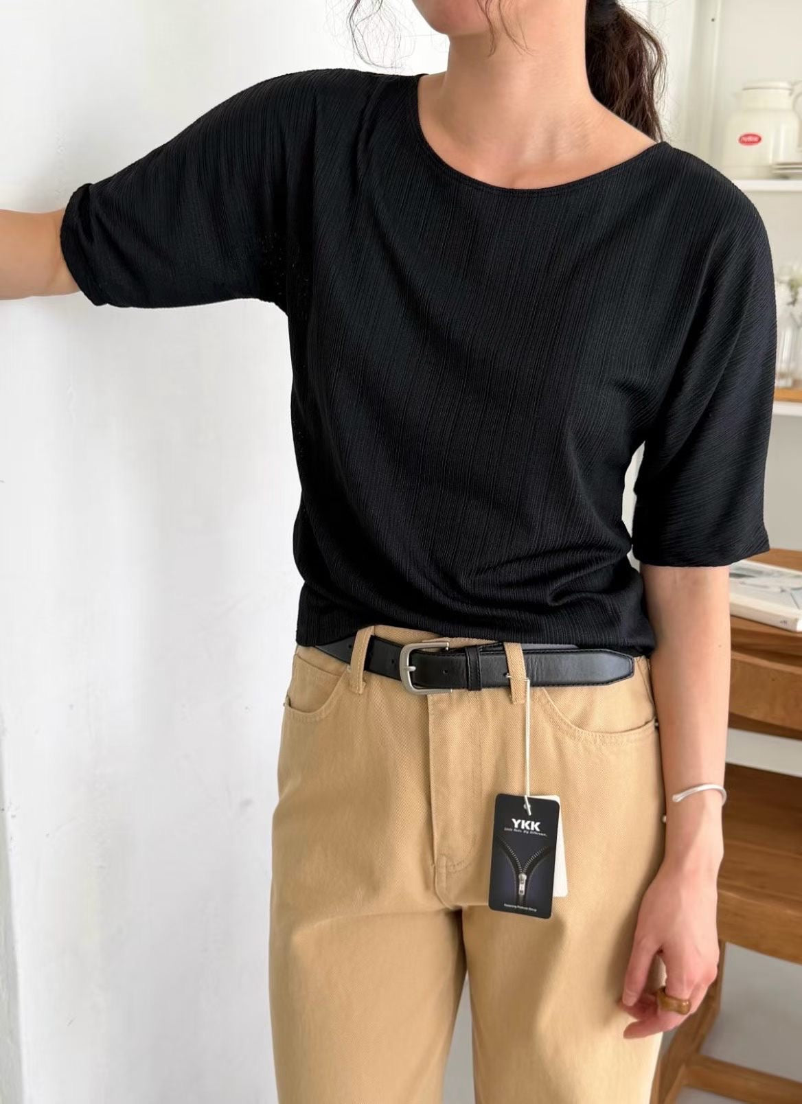 deondo pleats half T-4col