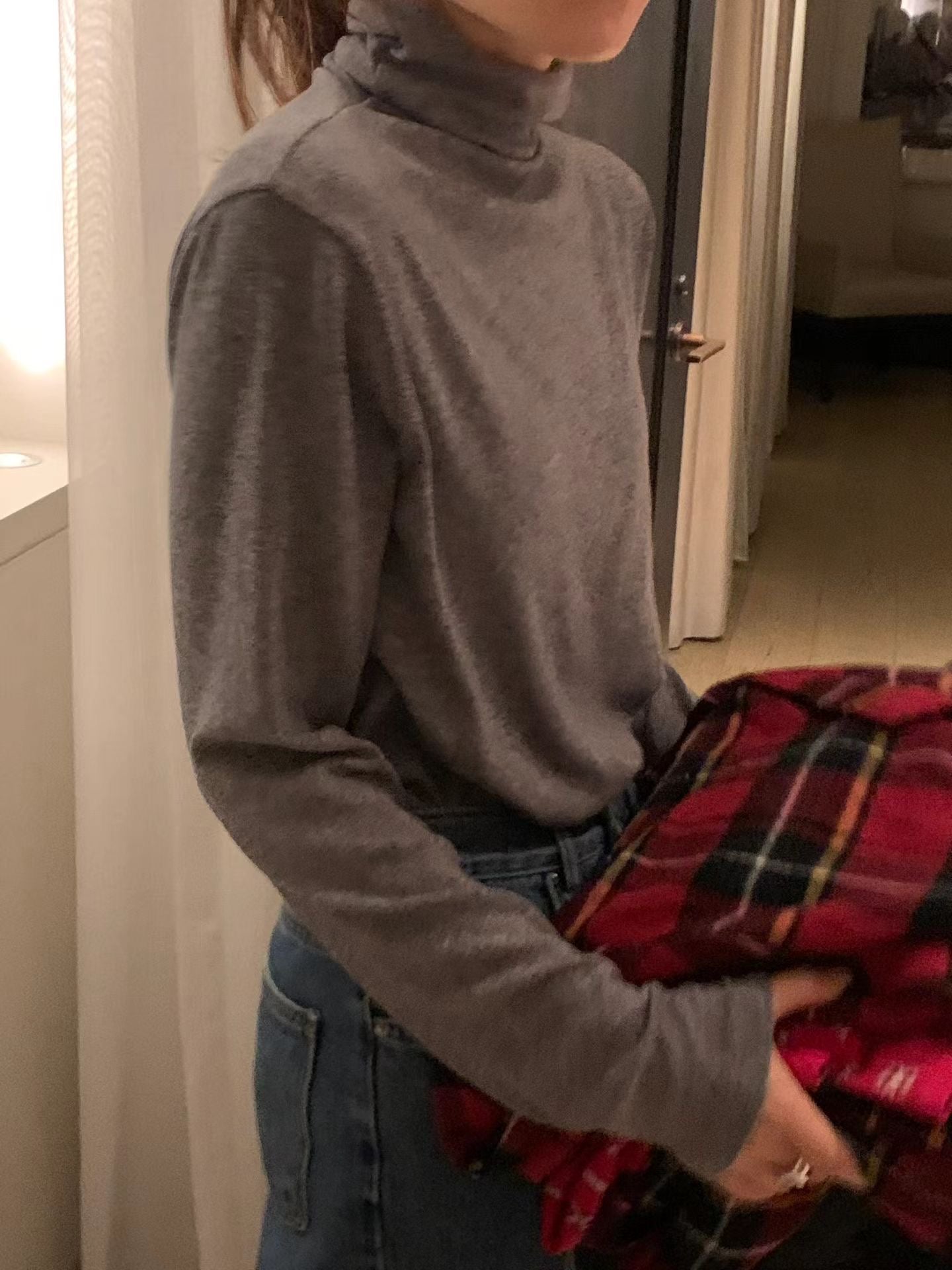 Ounce soft wool tencel pola T-4col