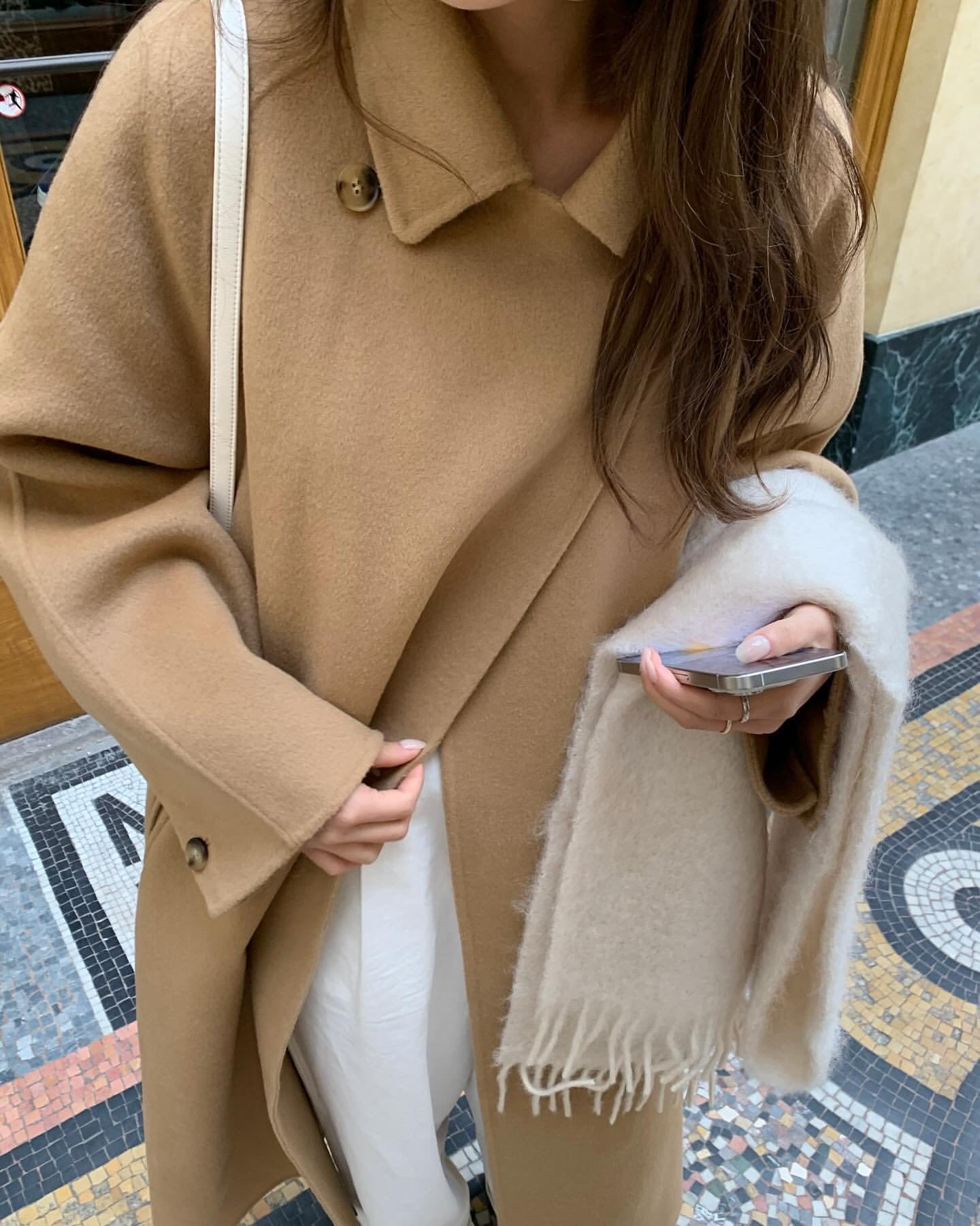 即納 riette nhoa long handmade coat