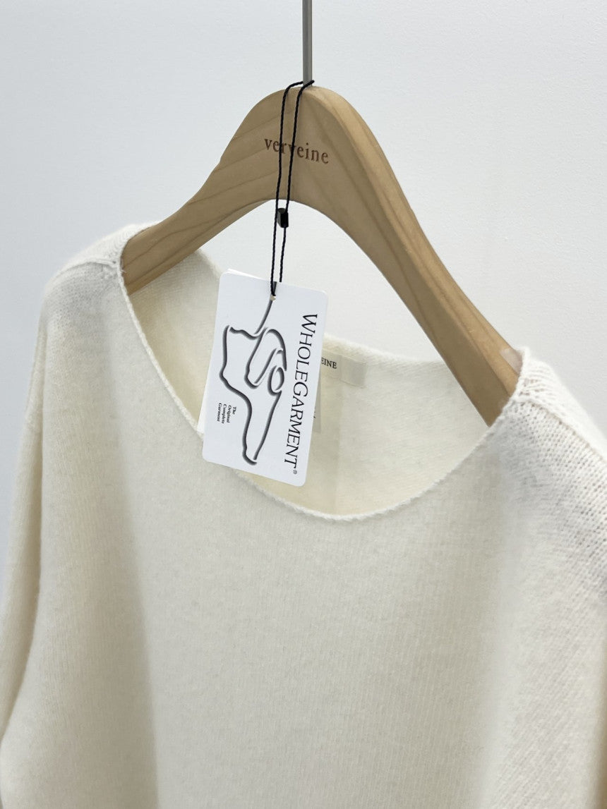 Elin cashmere wholega boat neck knit-4col