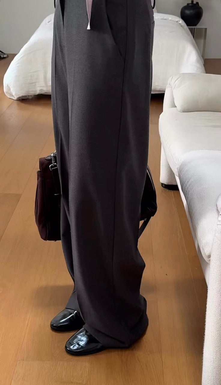 Match wool slacks-2col/ショート丈あり