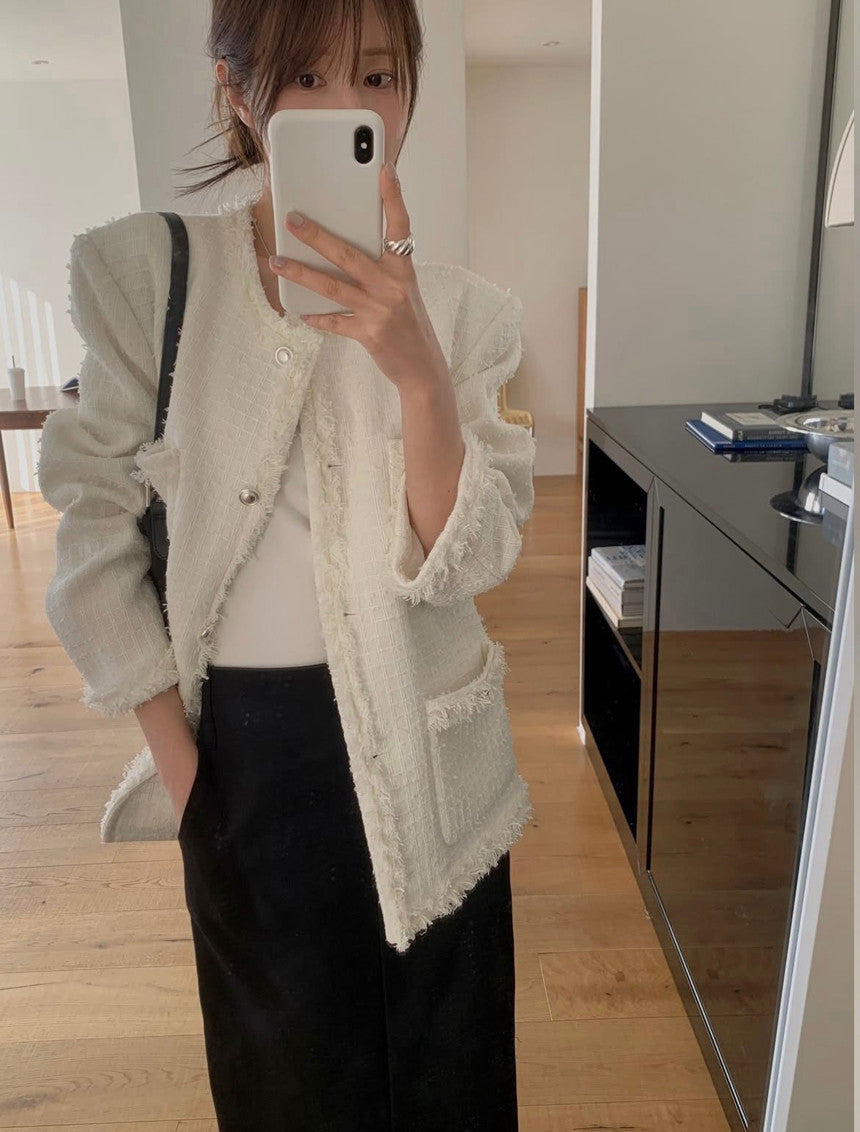 Edga tweed jacket-3col