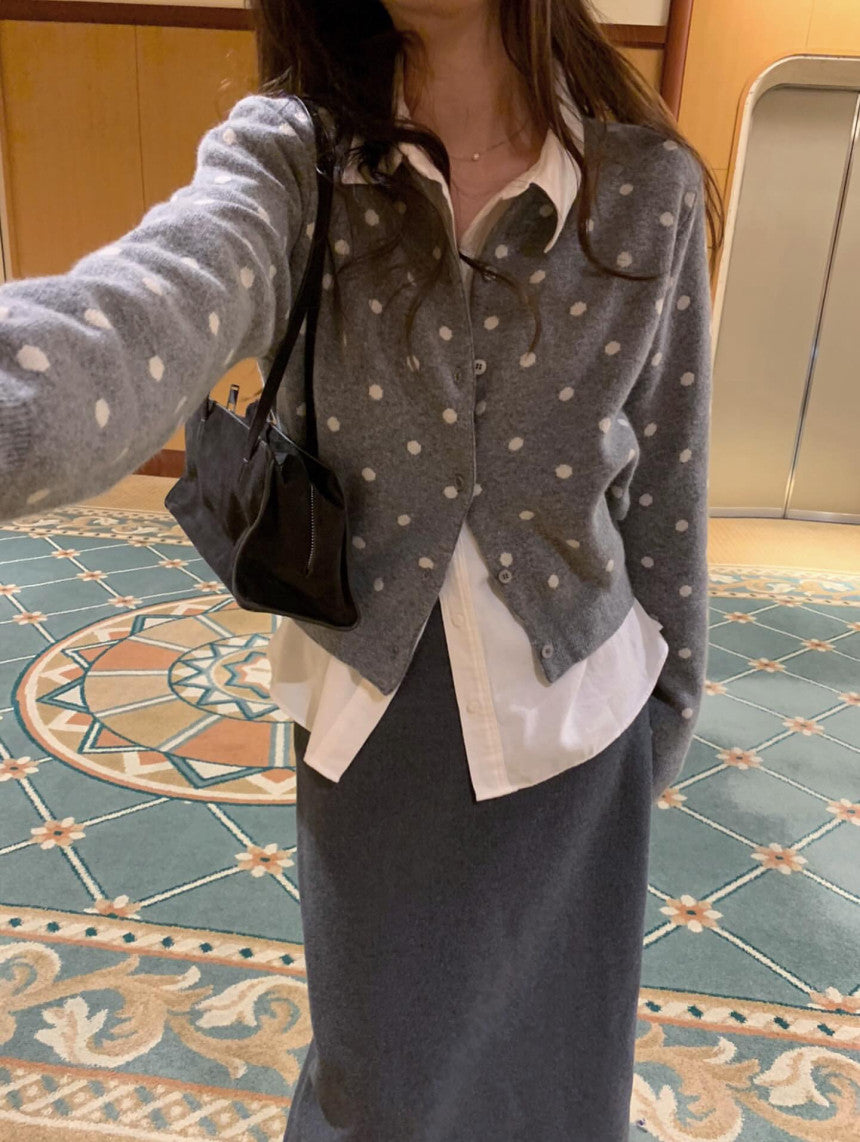 dot cash cardigan-2col