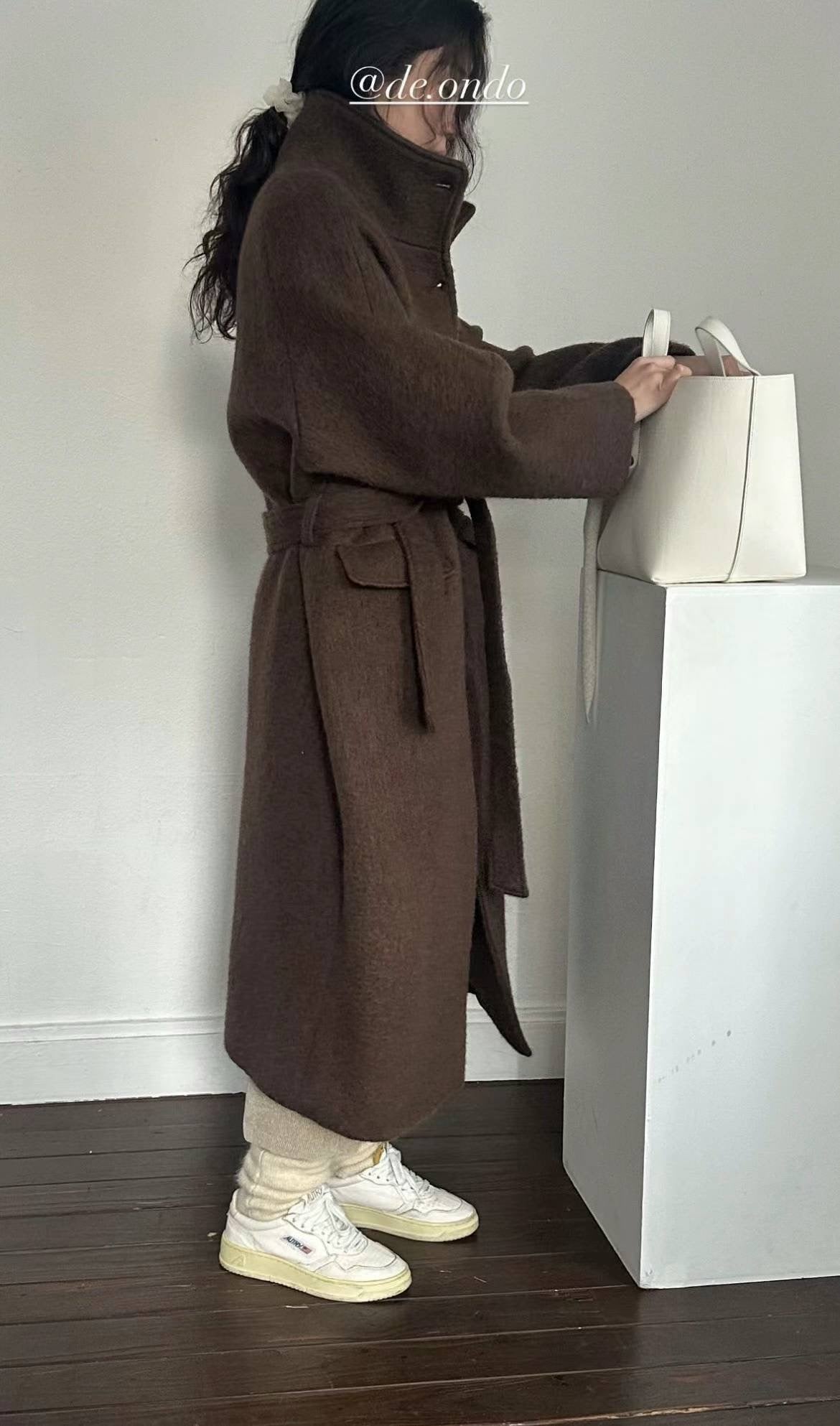 deondo baby alpaca coat-2col