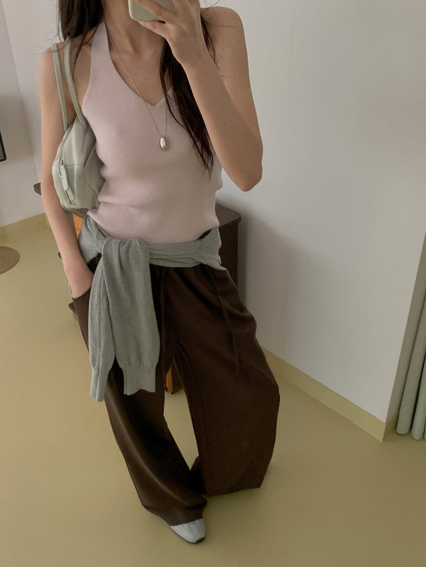 mousse wool slacks-3col