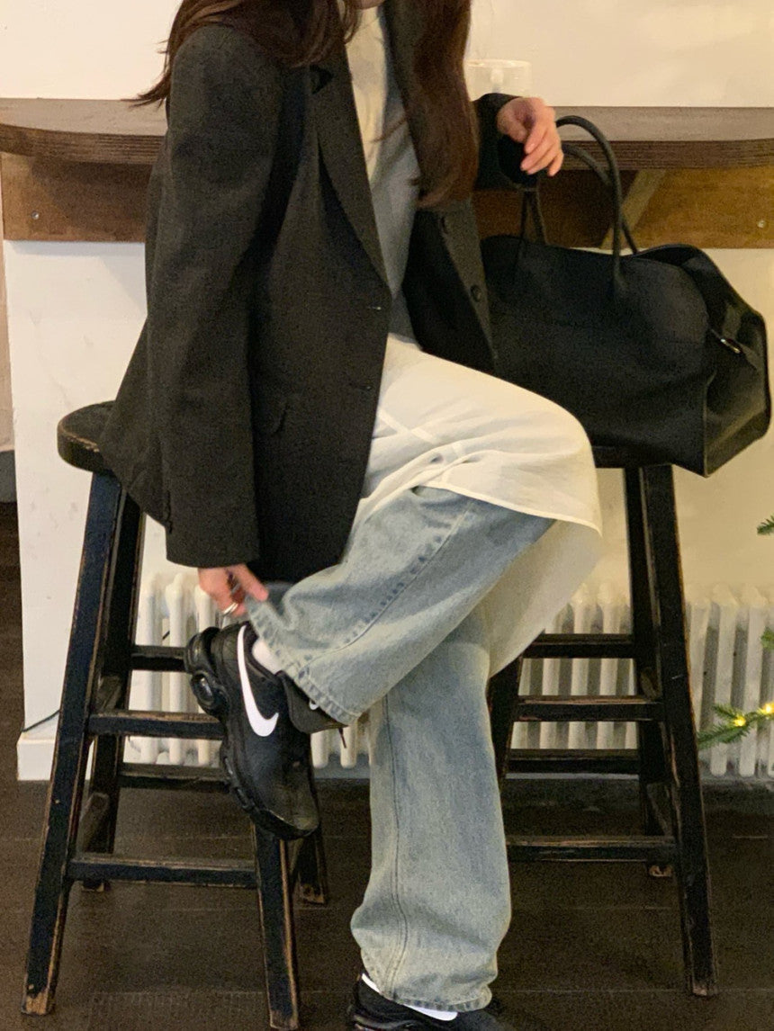 British basic blazer jacket-3col