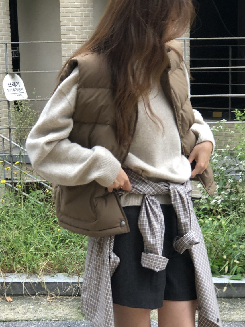 Bloom duckdown vest-3col