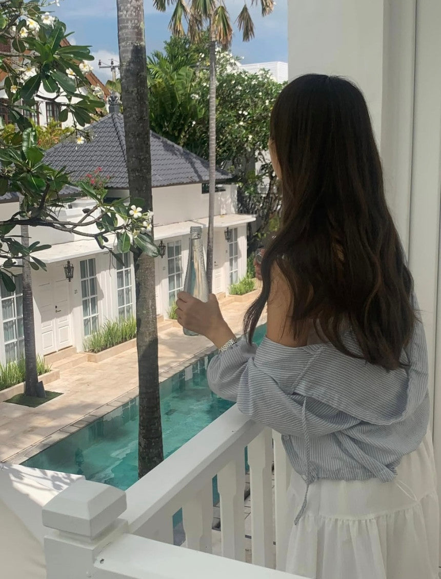 liter pino s.t hood blouse-2col