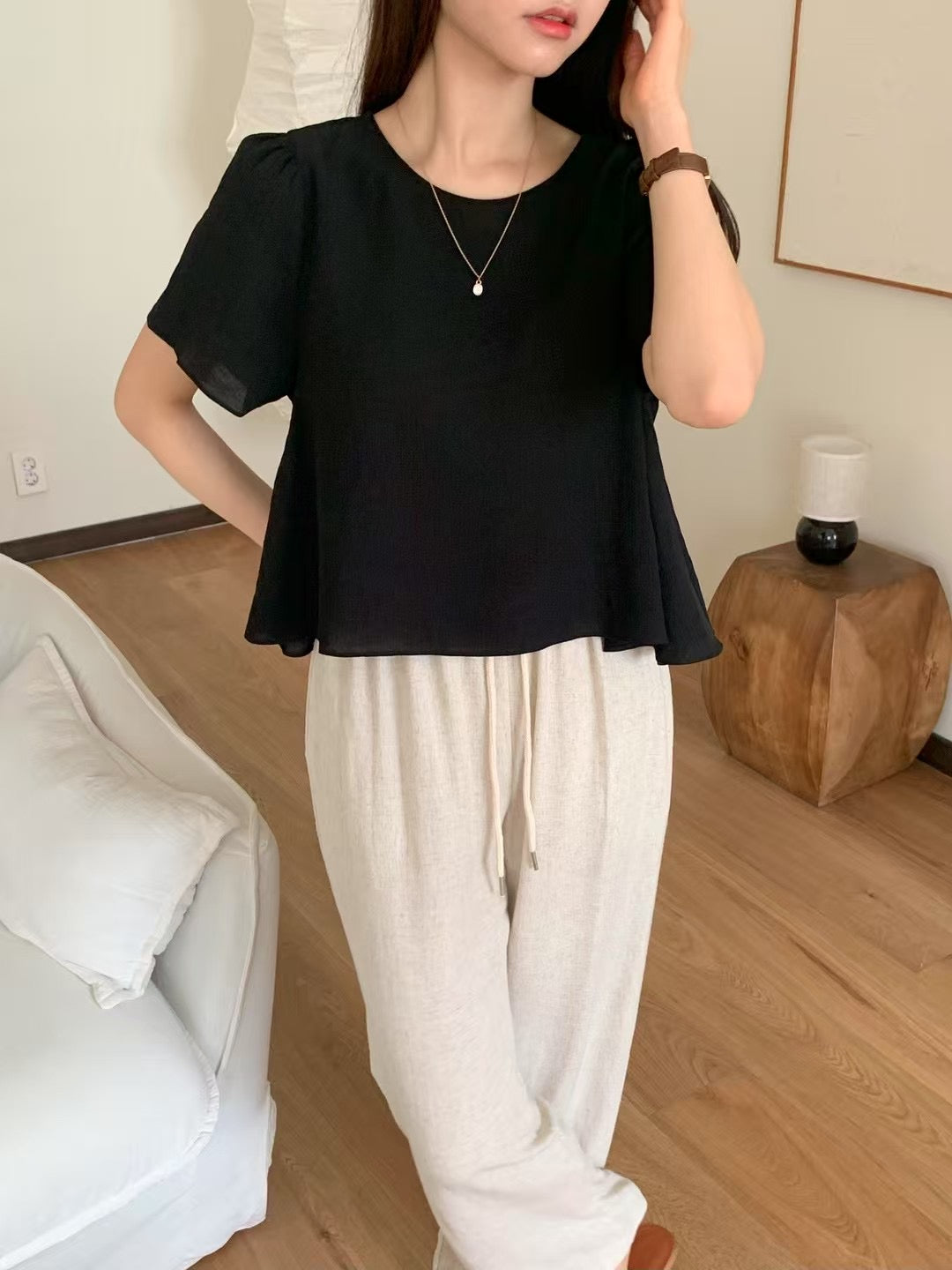 Mur half blouse-3col