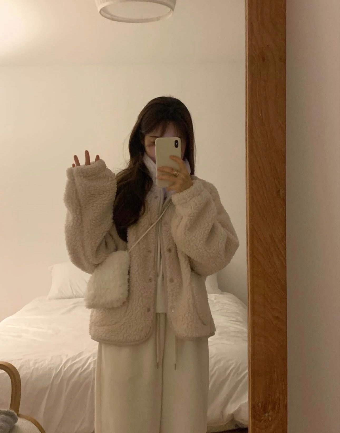 liter teddy searing fleece jumper-2col