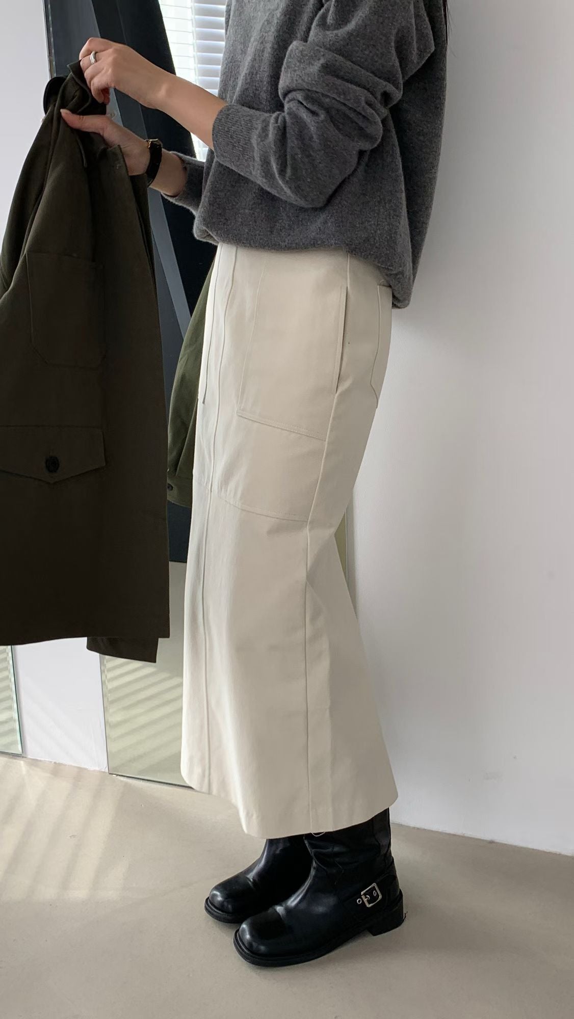 Kami cotton skirt-2col